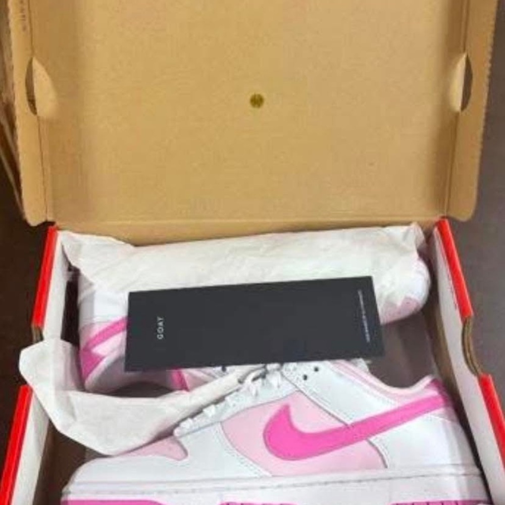 Nike Women's Sneakers - White and Pinko size 8.5.  $115